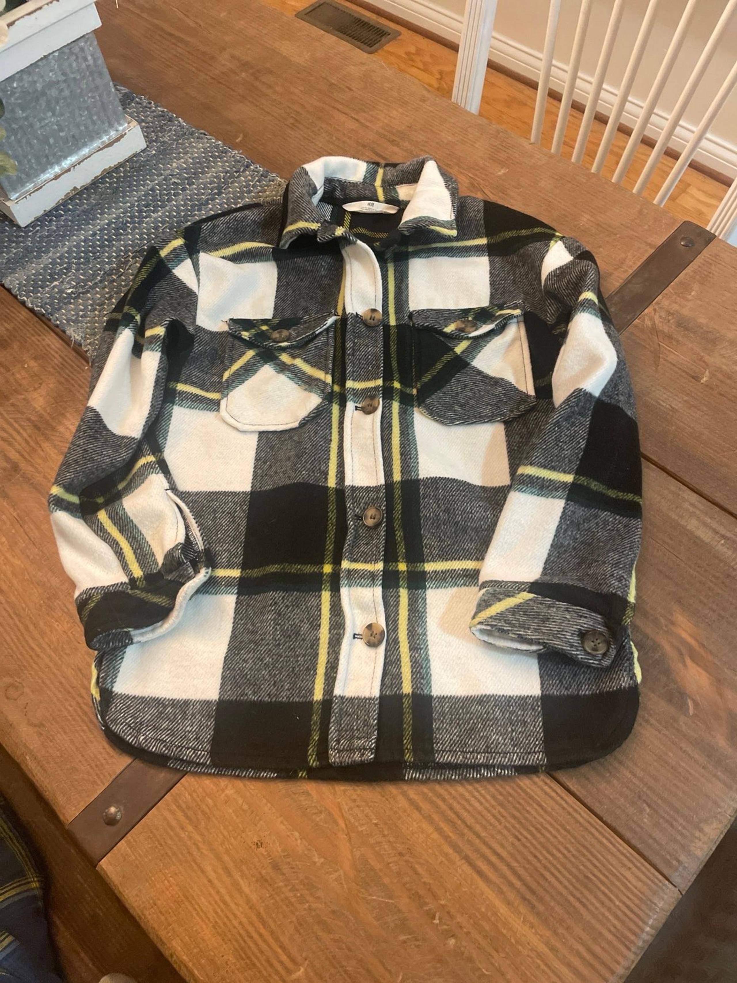 Flannel button up for kids