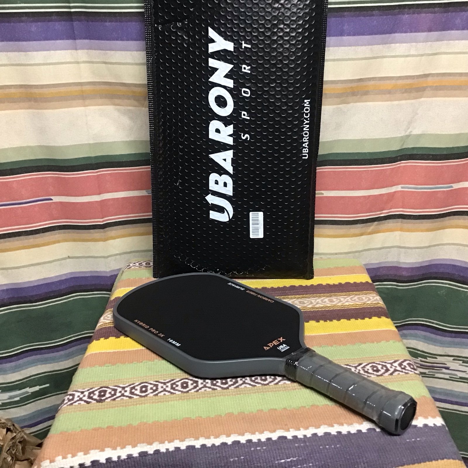 ubarony Apex Hybrid Pro 3K 16 mm pickleball paddle