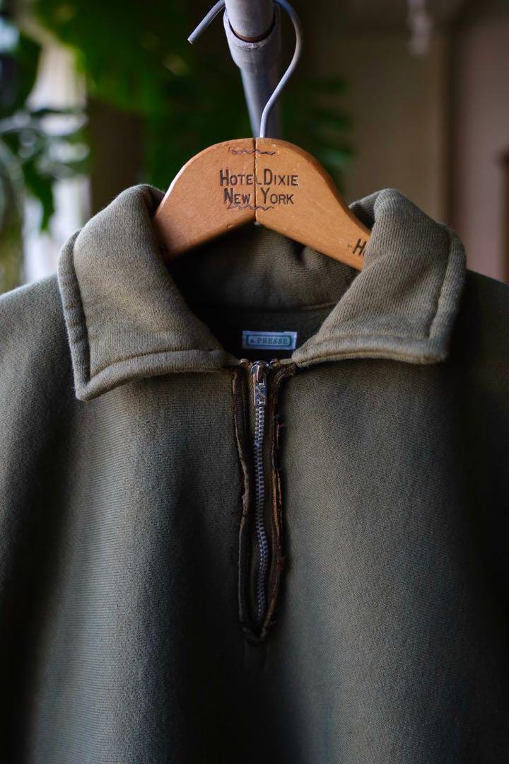 a.presse vintage half zip sweatshirt