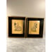 Vintage Pair if Stan David Framed Prints Very Cool Frames
