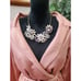 HOUSE OF CB LONDON Women Pink Polyester Wrap V Neck Knee Length Dress Small