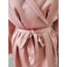 HOUSE OF CB LONDON Women Pink Polyester Wrap V Neck Knee Length Dress Small
