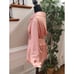 HOUSE OF CB LONDON Women Pink Polyester Wrap V Neck Knee Length Dress Small