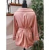 HOUSE OF CB LONDON Women Pink Polyester Wrap V Neck Knee Length Dress Small