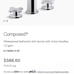 Kohler “Composed” 8in. widespread lavatory faucet, cross handle