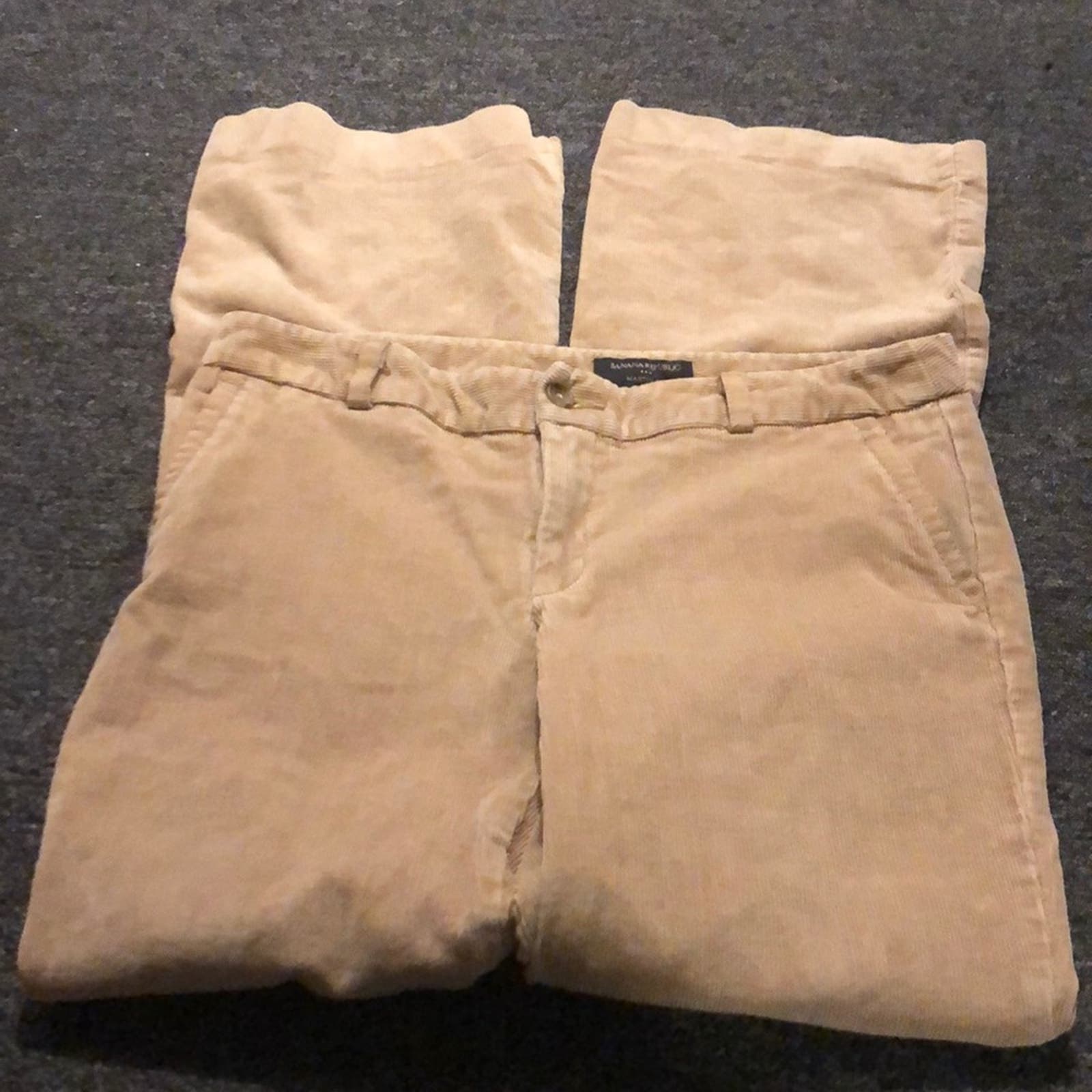 Banana Republic Brand Martin Fit Corduroy Khaki Colored Women's Size 10 Pants