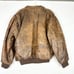 Vintage Context Leather Bomber Flight Jacket Size Large Blanket Quilt Lined