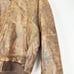 Vintage Context Leather Bomber Flight Jacket Size Large Blanket Quilt Lined