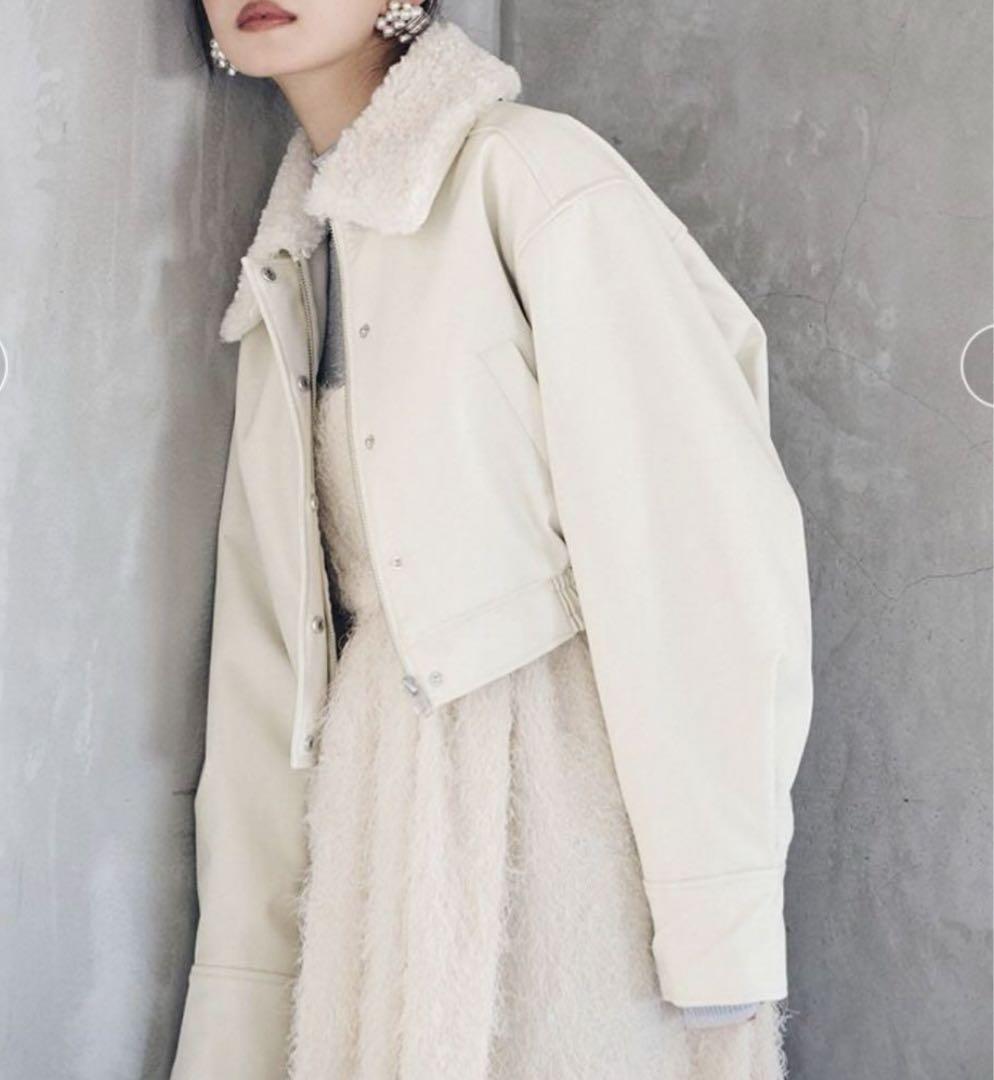 Lily Brown Bomber Jacket, Off-White