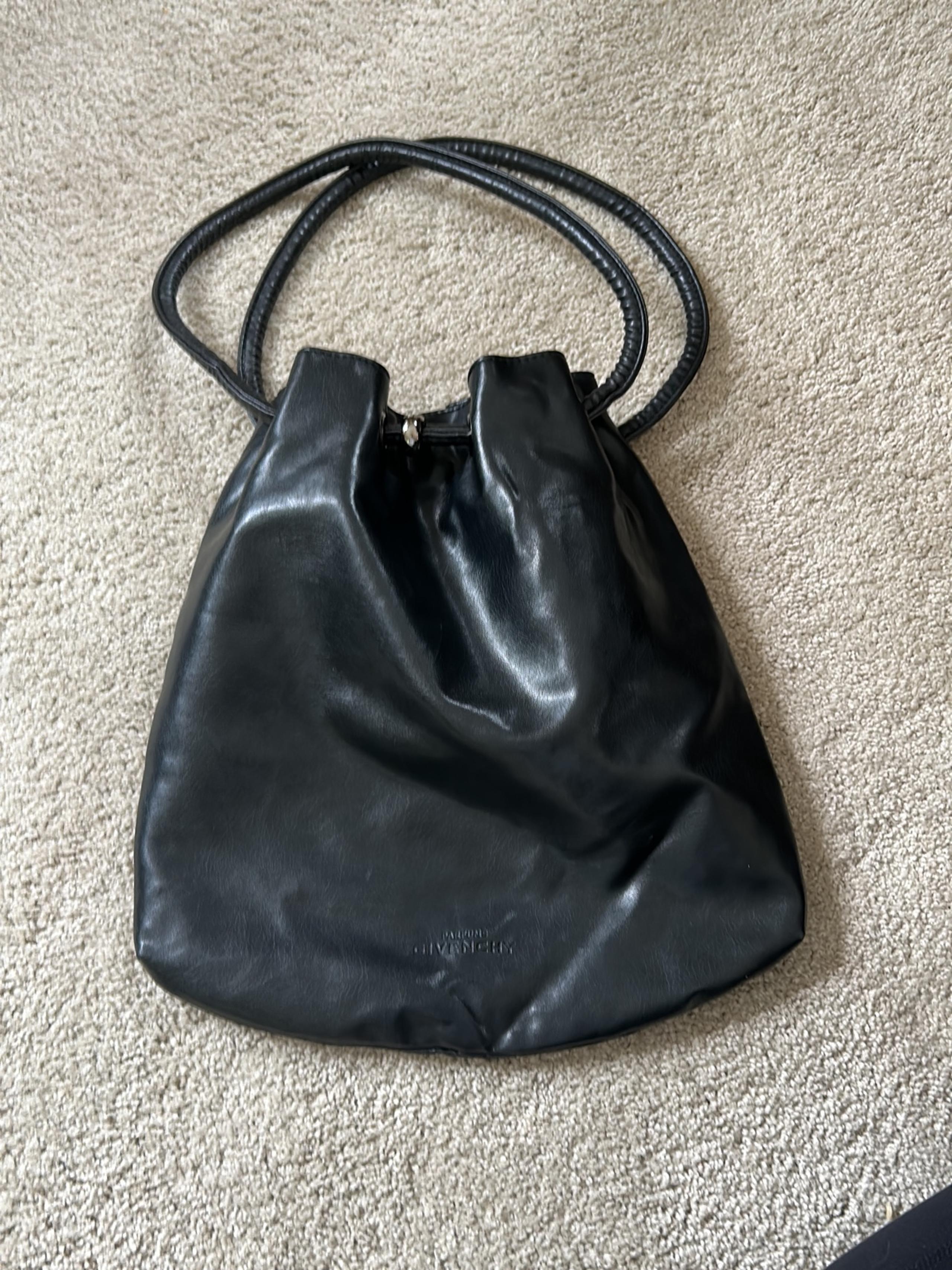 Givenchy  Tote Handbag Purse Faux Leather Black