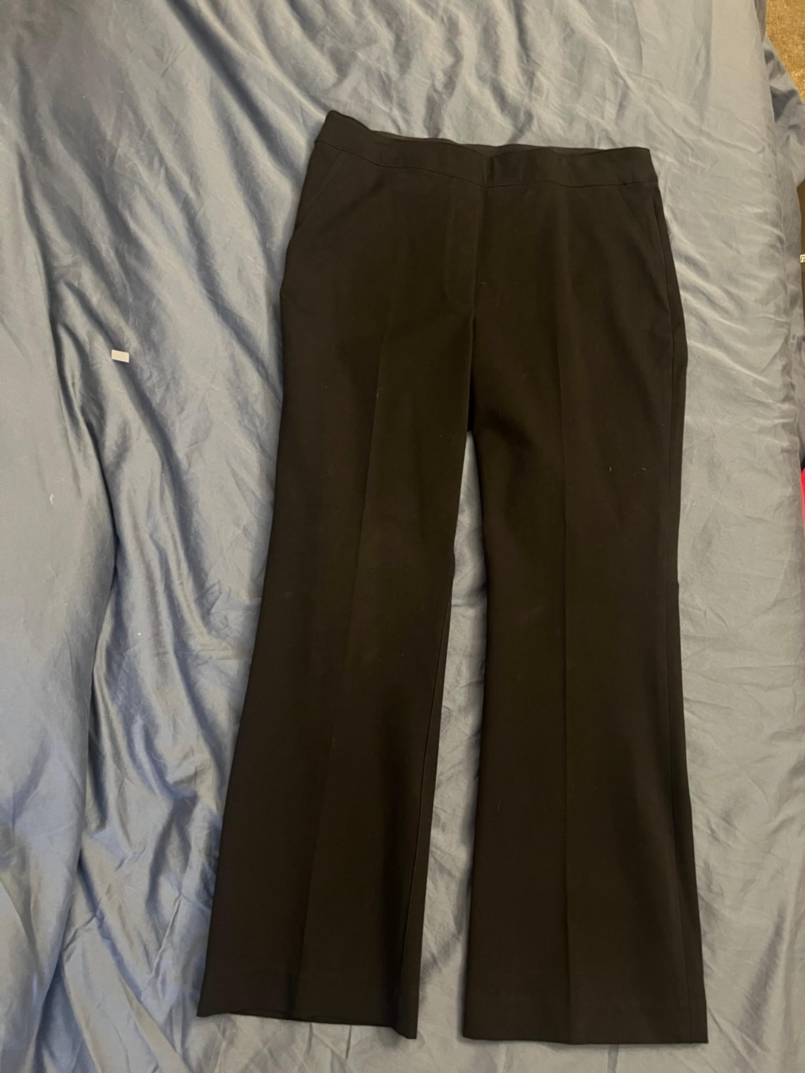 Spanx polished kick flare pant large tall NAVY