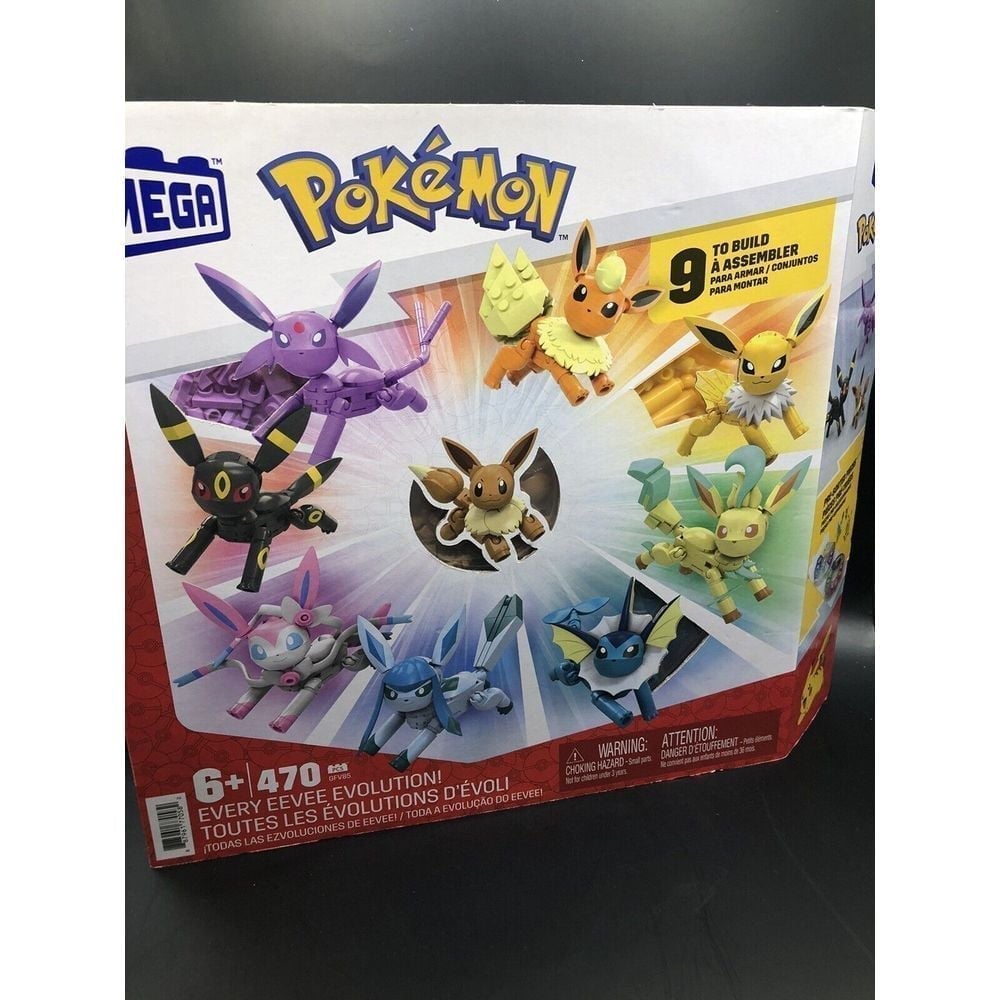 MEGA Pokemon Eevee Evolution Building Set 470pcs NEW
