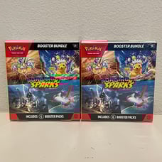 Pokémon TCG (LOT OF 2) Scarlet & Violet Surging Sparks Booster Bundle Box. NIB.