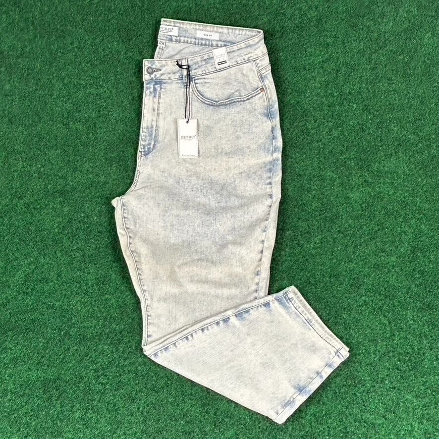 NEW Judy Blue Womens 22W High Waist Slim Fit Jeans Light Wash