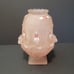 Westmoreland Fairy Lamp Frosted Pink Ruffled Glass Hand Painted Detail 6 1/2