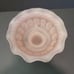 Westmoreland Fairy Lamp Frosted Pink Ruffled Glass Hand Painted Detail 6 1/2