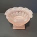 Westmoreland Fairy Lamp Frosted Pink Ruffled Glass Hand Painted Detail 6 1/2