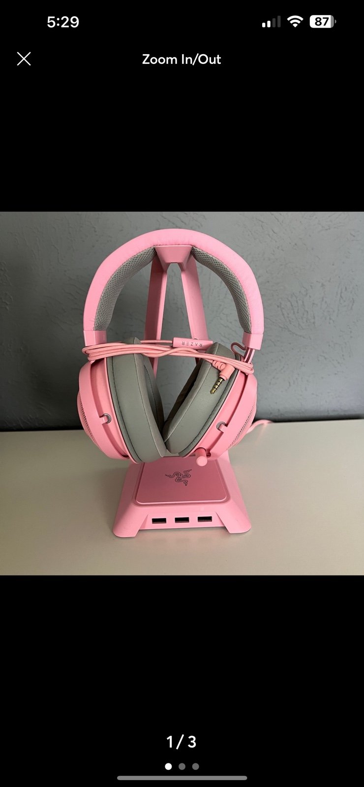 Razer Chroma (V1) and Kraken Quartz Pink Headset & Stand