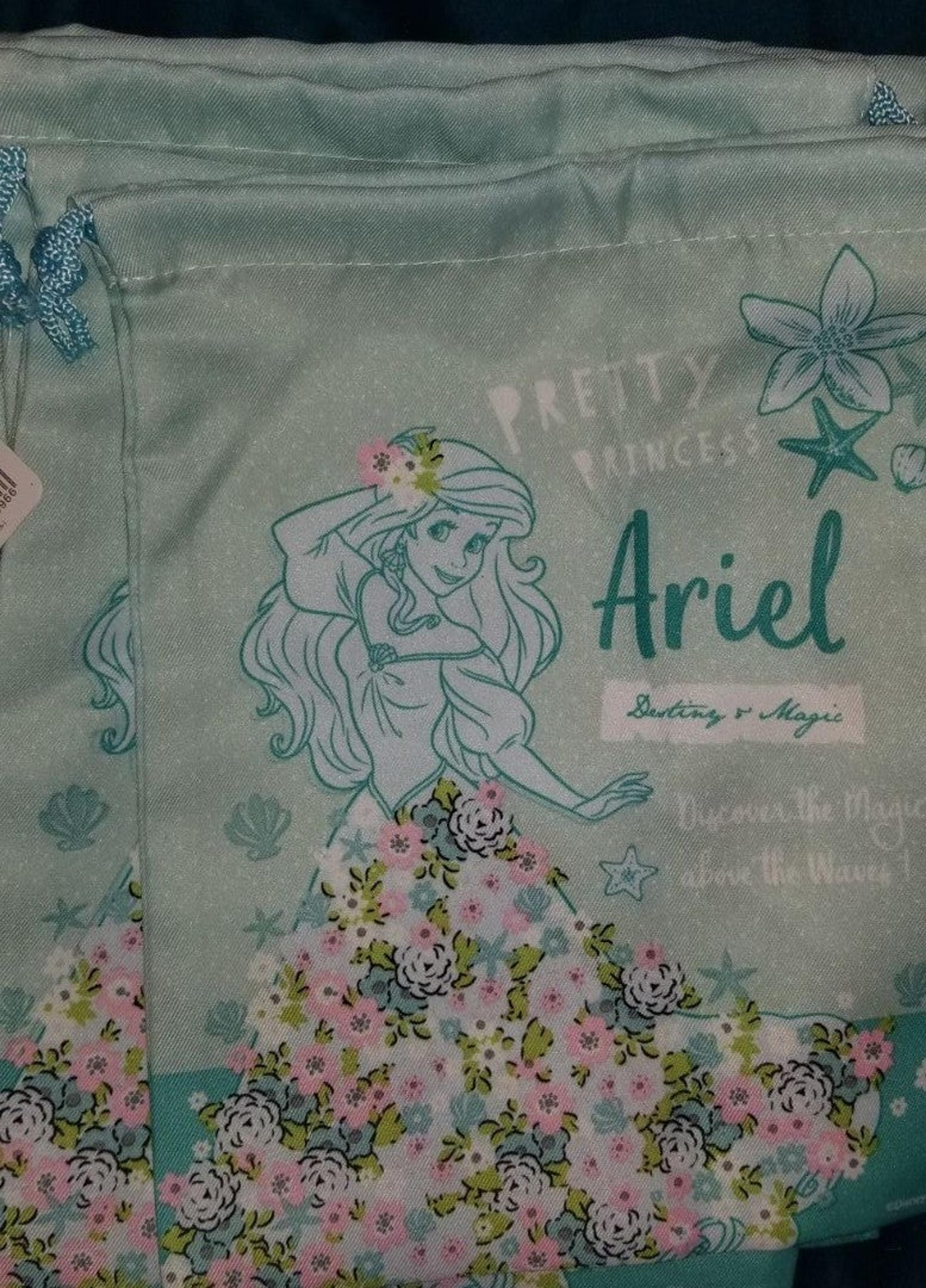 Disney Ariel Teal Drawstring bags