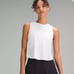 Lululemon Sculpt Cropped Tank Top Pleated - White - Size 6 (NWT)