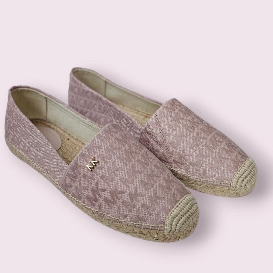 MICHAEL MICHAEL KORS Kendrick Slip-On Espadrille Flat Shoe Pink Size 7 NEW