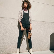 Madewell Skinny Overalls Lunar Wash