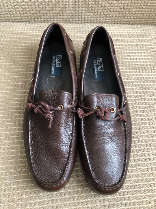 Polo Ralph Lauren Randy Men's Brown Leather Tassel Shoes.