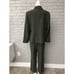 JM Collection Women Green Career Pant Suit Size 12P