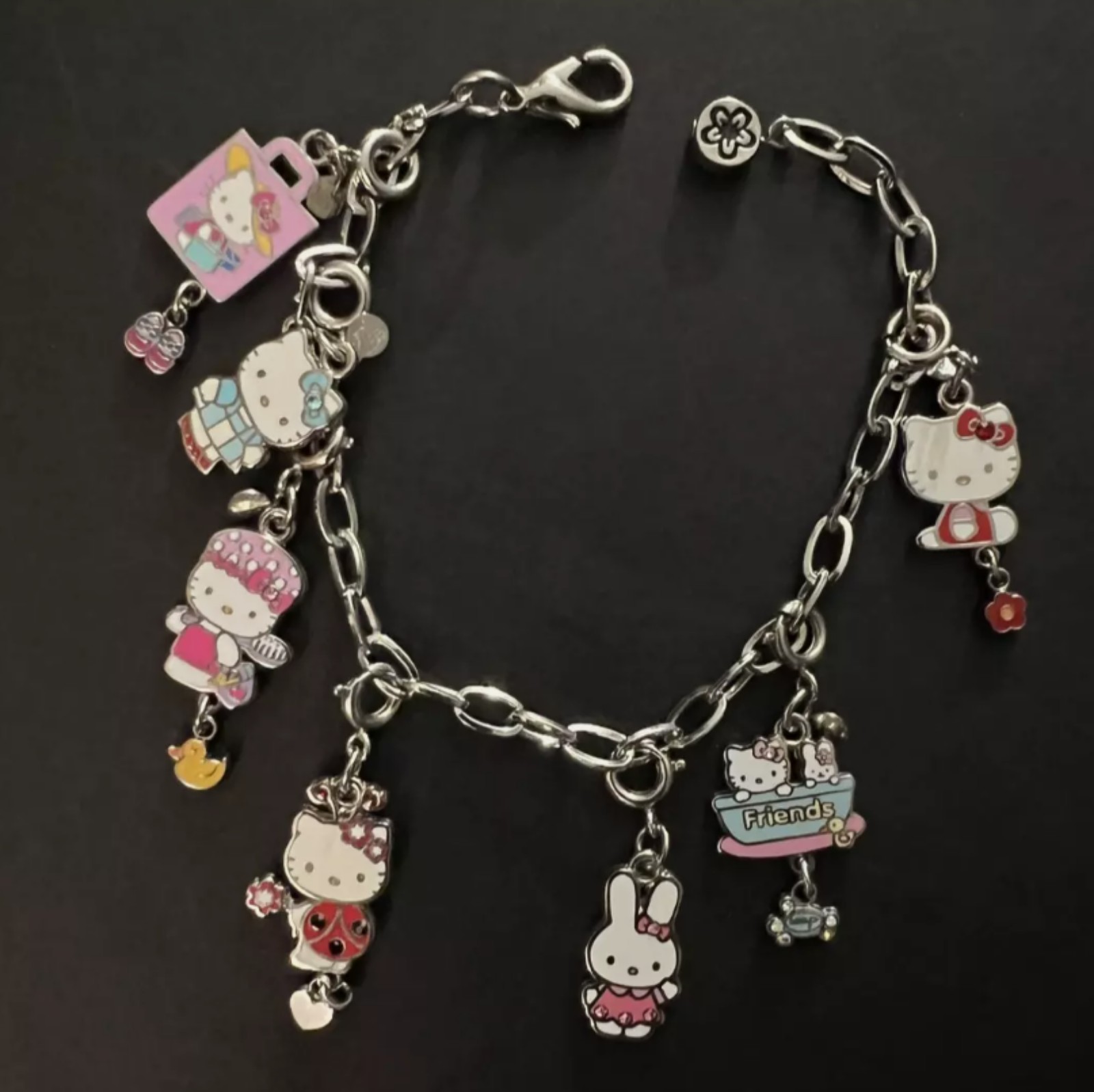 Vintage Sanrio High Intensity Charm It! Hello Kitty Collection Charm Bracelet