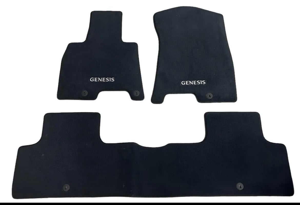 2021 2022 2023 GENESIS GV80 CARPET FLOOR MAT (SET 3 PCS) T6F14-AC101-UBL OEM
