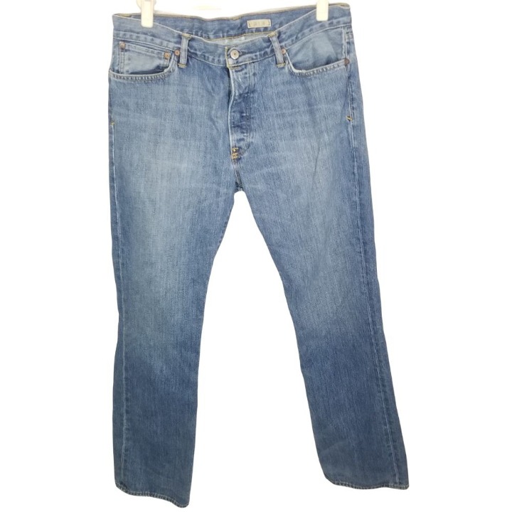 Polo Ralph Lauren Mens 36X34 Blue Medium Wash Denim 750 Bootcut Jeans Button Fly