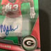 Mykel Williams 2023 Bowman U Chrome Green Refractor Auto /99 Rookie Georgia