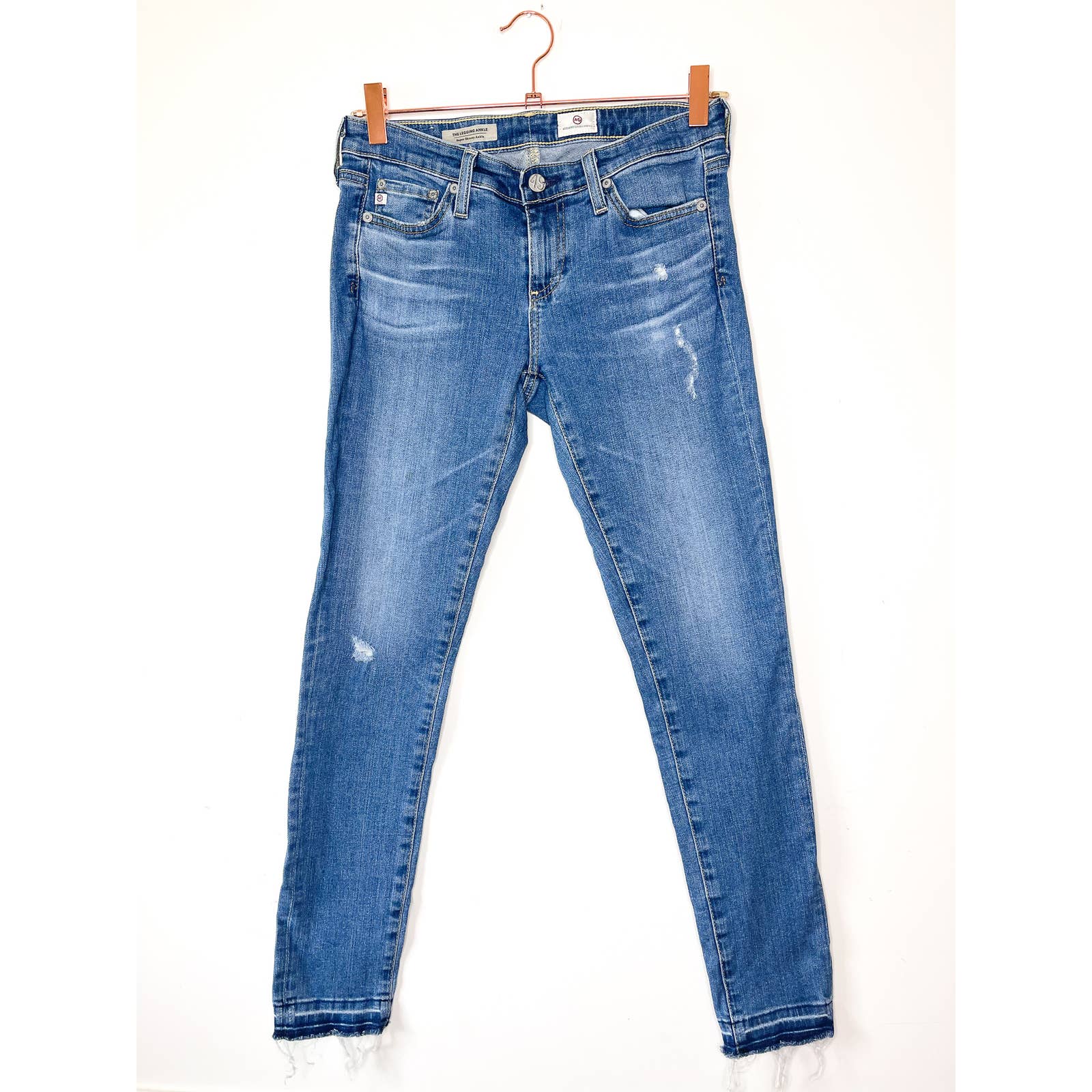 AG Adriano Goldschmied The Super Skinny Legging Ankle Jean Size 25