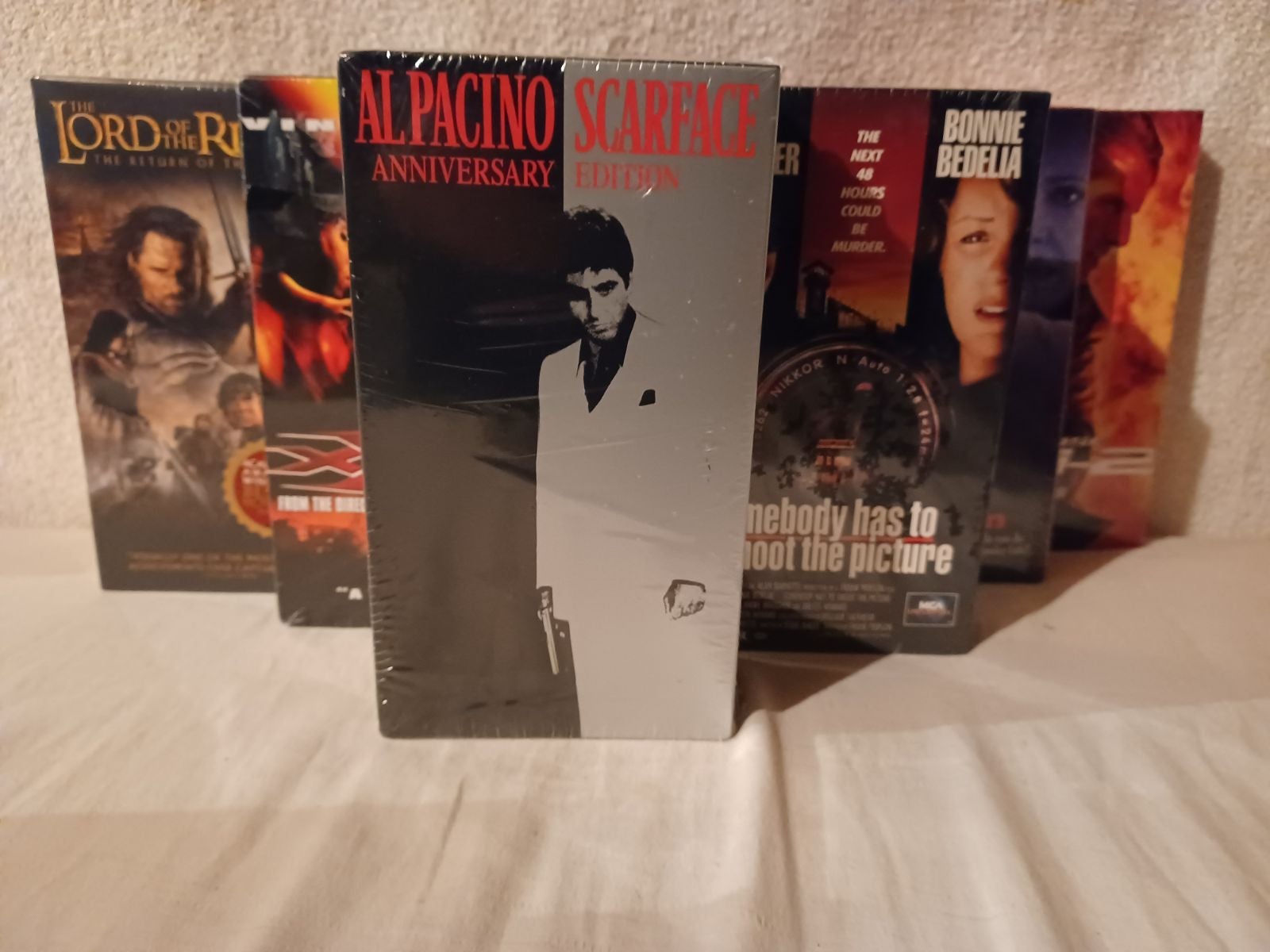 HUGE SEALED VHS LOT SCARFACE XXX MI2 LORD OF THE RINGS VHS SEALED