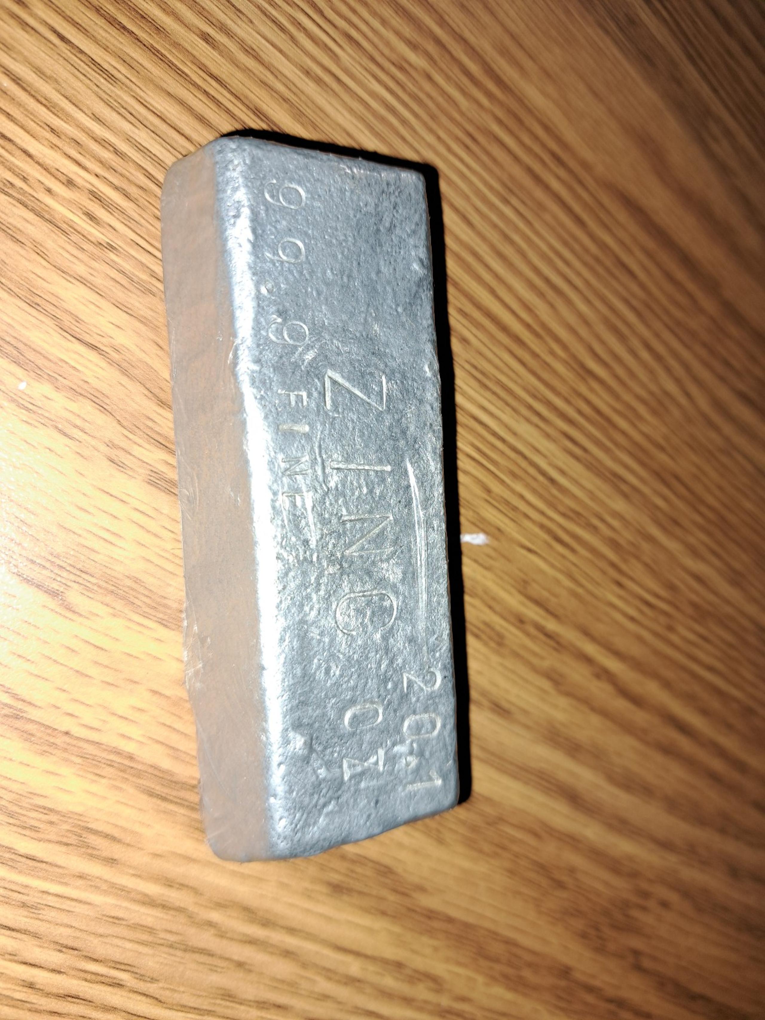 20.1 ounce zinc bar