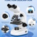 Compound Binocular Microscope,40X-2000X Magnification,Microscope for Adults Kids