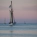 Tall Ship at Sunset Pillow Cover