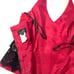 EXCAPE Women’s Top Size 12 Red Satin Black Lace Formal Boned Corset Halter