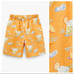 NWT. Zara Man Orange Printed © WES ROBINSON Shorts. Size L.