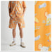 NWT. Zara Man Orange Printed © WES ROBINSON Shorts. Size L.