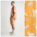NWT. Zara Man Orange Printed © WES ROBINSON Shorts. Size L.
