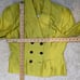 Vintage Dana Buchman 3 Piece Silk Skirt Suit with Camisole Chartreuse and Black