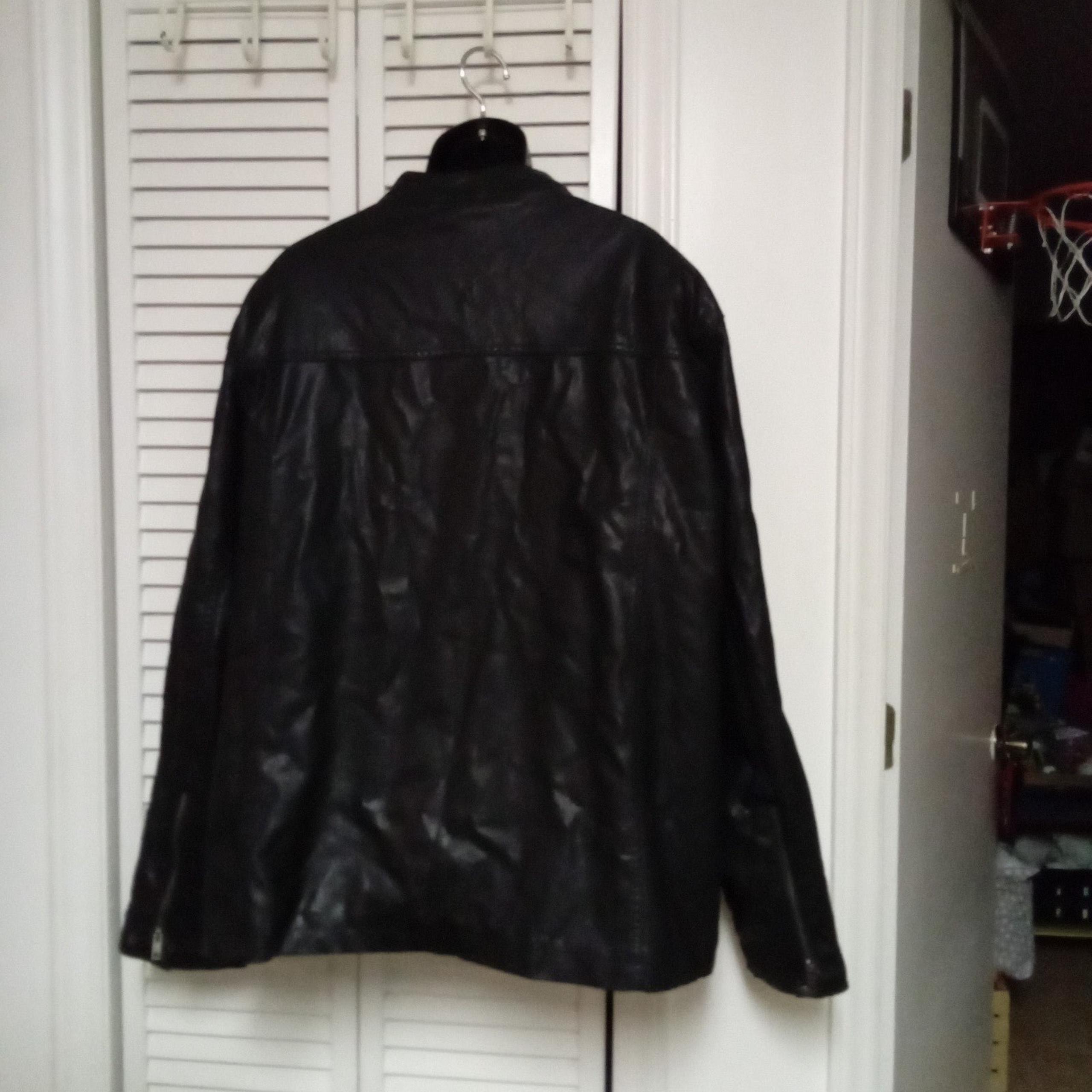 Vintage Y2K Mens Wilsons Black Leather Motorcycle Racer Bomber Jacket Size 3 XL