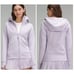 Lululemon Scuba Full Zip Hoodie Jacket Lilac Ether Size 14 NWT
