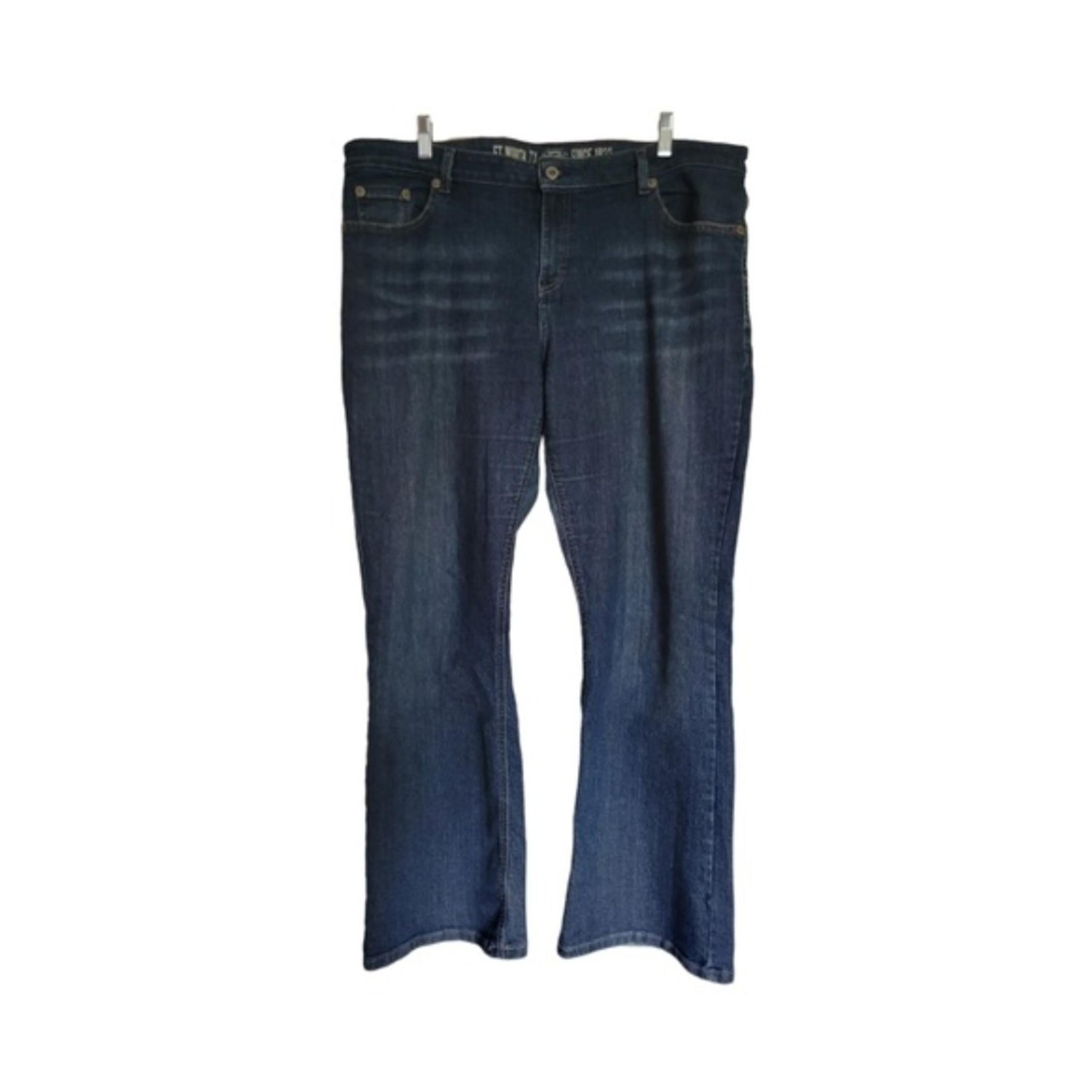 Dickies Bootcut Distressed Jeans Women 18R 42x31 Blue Relaxed
