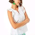NWT Lilly Pulitzer Size XL Faun Top Resort White Large Petal Eyelet Blouse