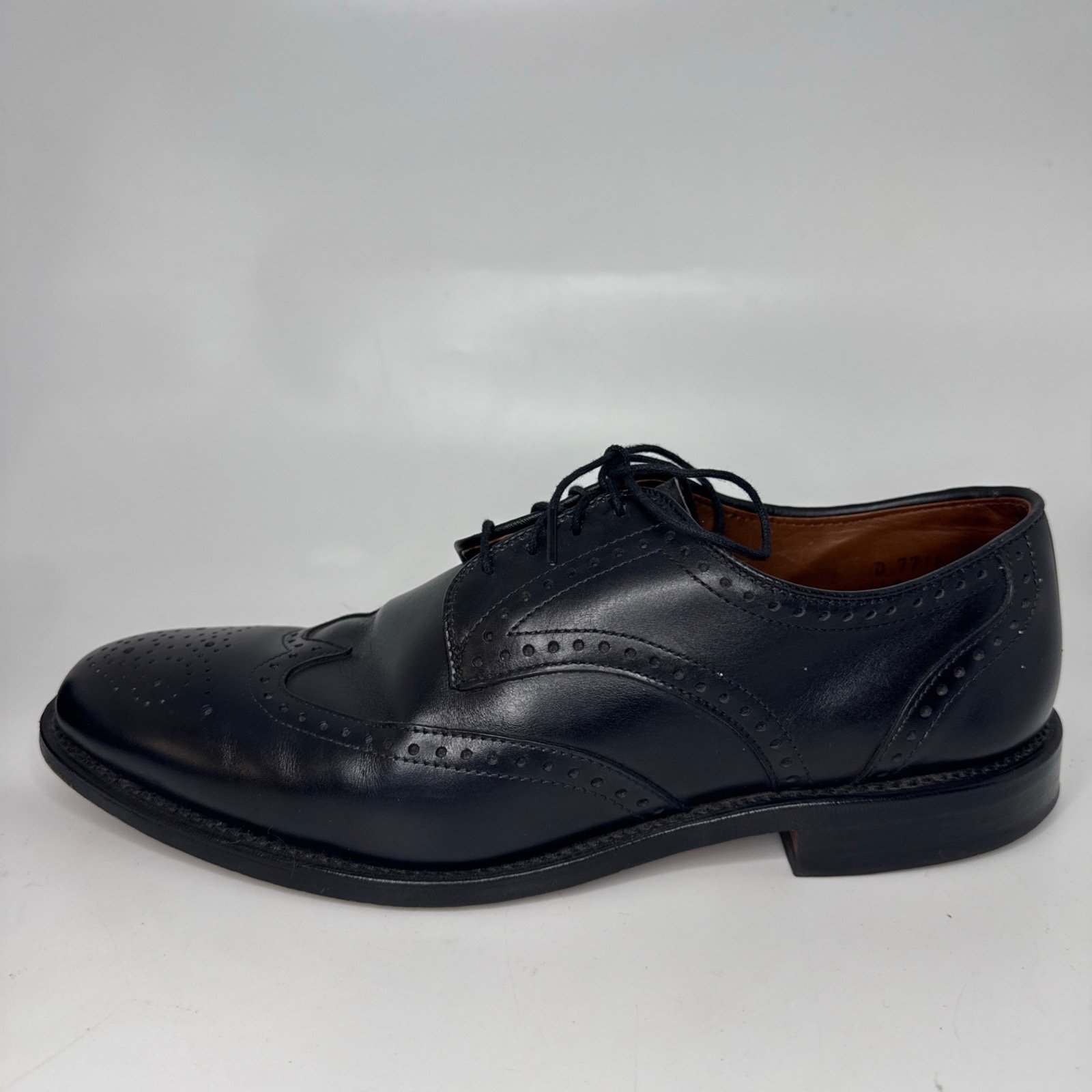 Allen Edmonds Shoes Men's Size 9D Black Wingtip Hinsdale Lace Up Dress Oxford