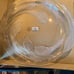Crystal 14 inch Calla lily frosted platter