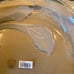 Crystal 14 inch Calla lily frosted platter