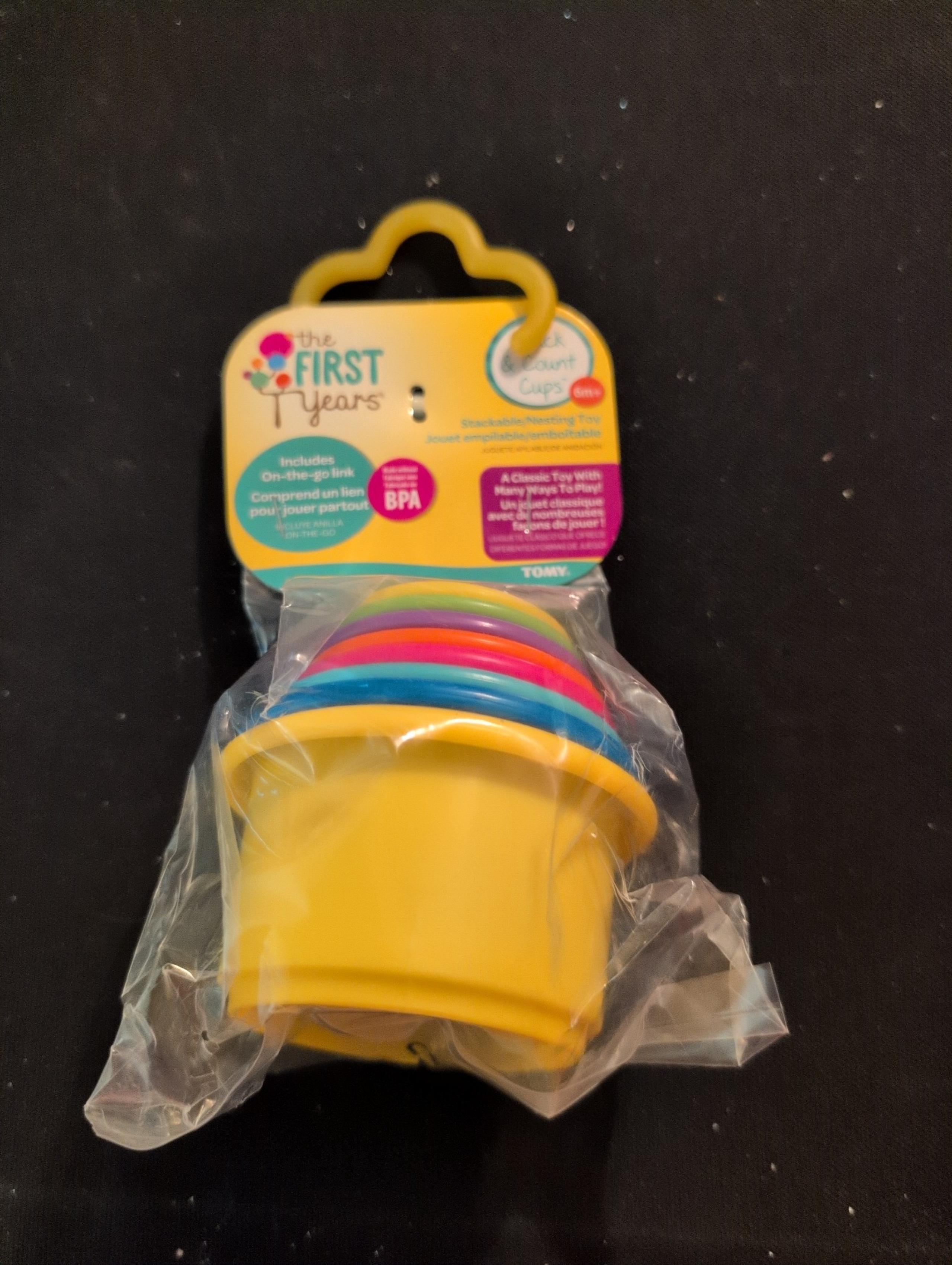 The first year stack and count cups